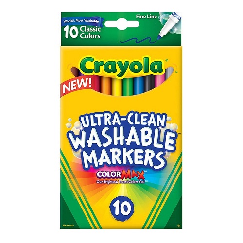 水でおとせるカラーリングマーカー10色 | crayola.jp